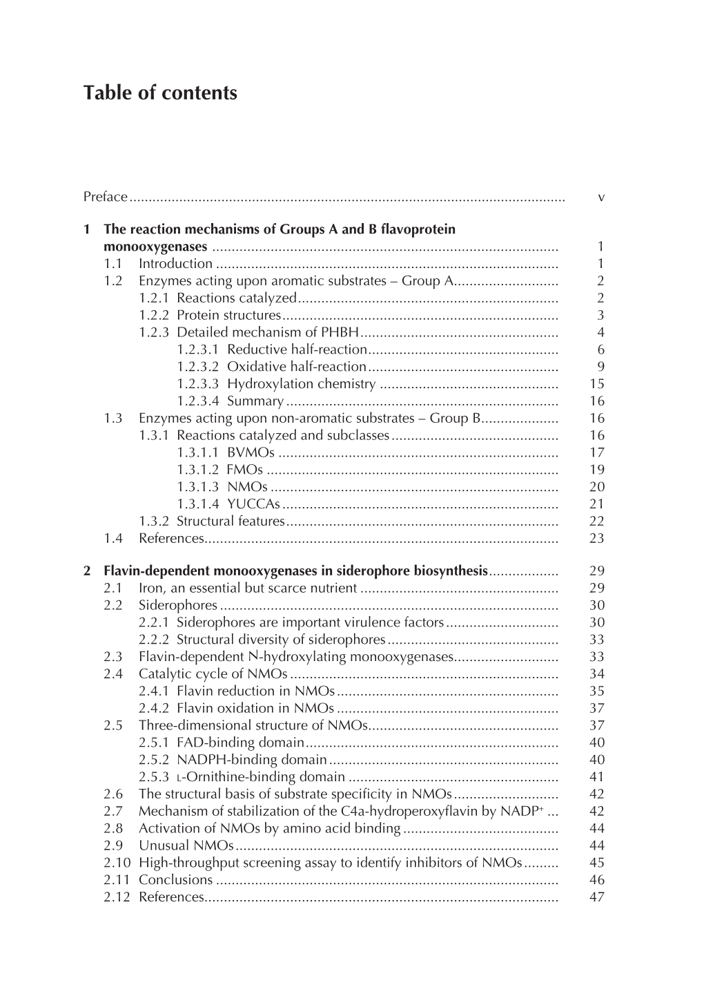 Table of Contents