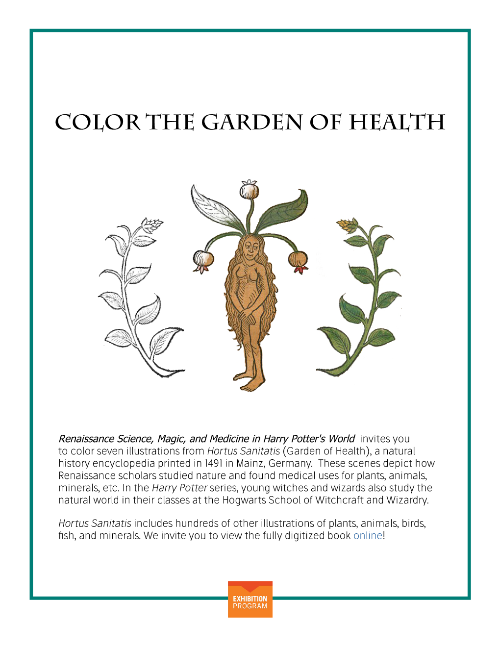 Color the Garden of Health