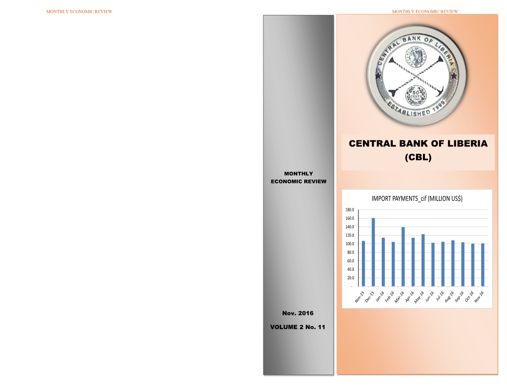 Monthly Economic Review Monthly Economic Review