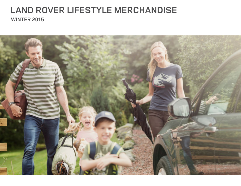 Land Rover Lifestyle Merchandise