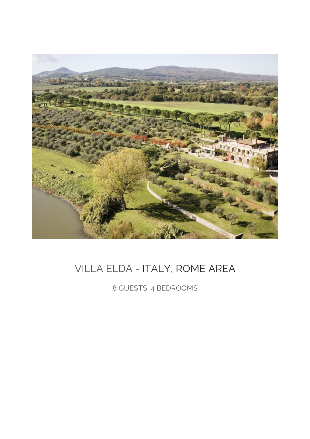 Villa Elda - Italy, Rome Area