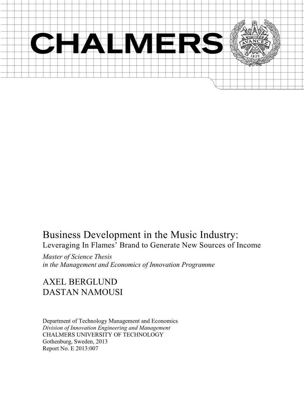 Business Development in the Music Industry