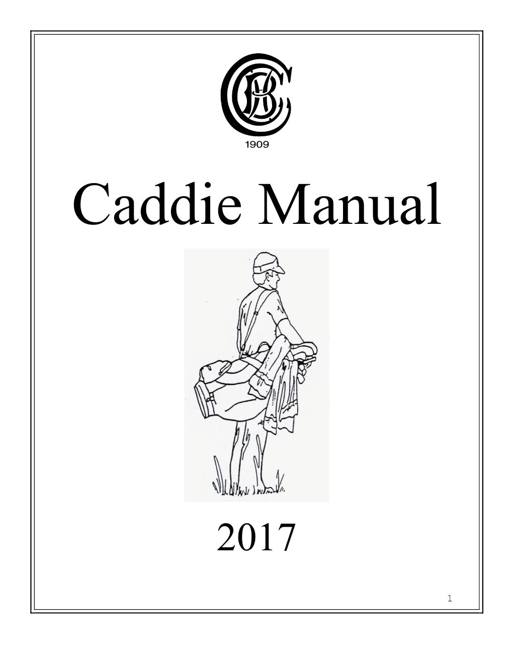 Caddie Manual