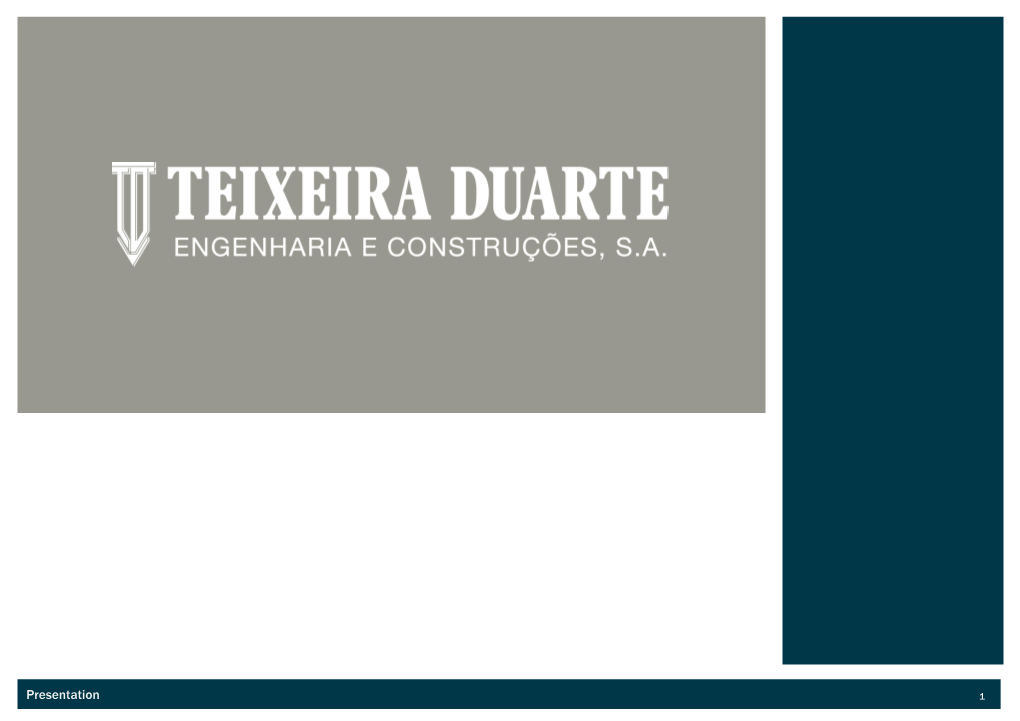 Teixeira Duarte Construction Presentation 2012