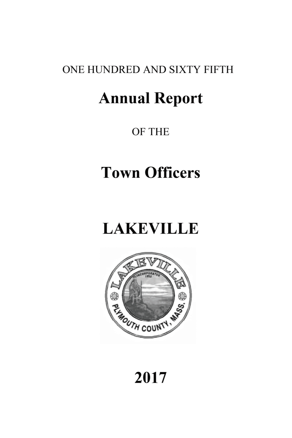 Lakeville Town Report