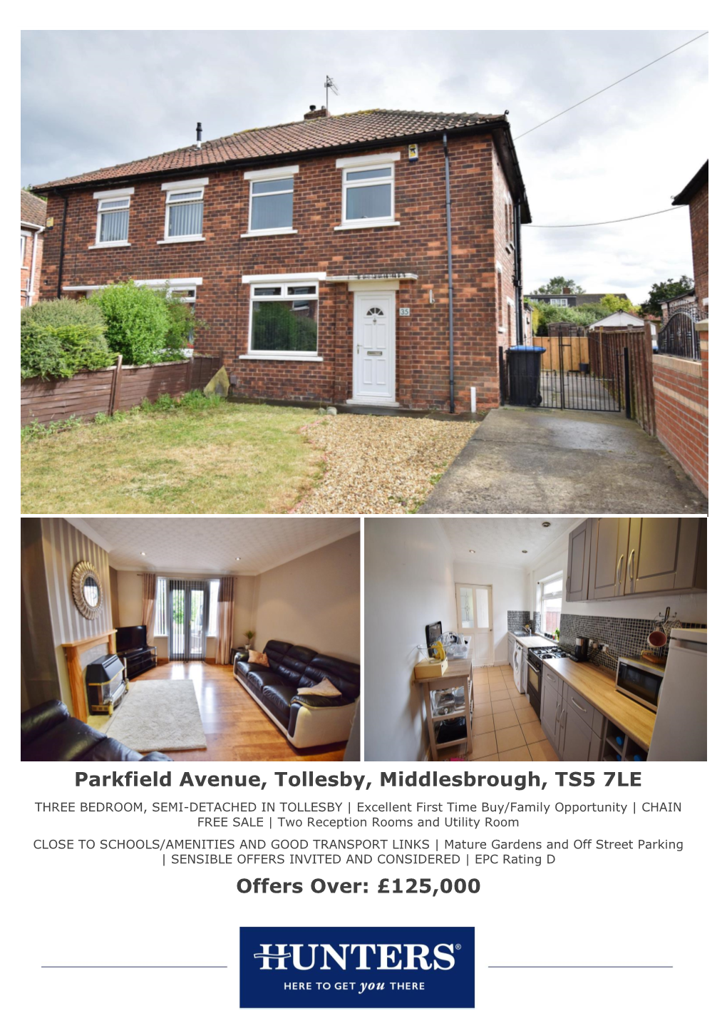 Parkfield Avenue, Tollesby, Middlesbrough, TS5 7LE Offers Over