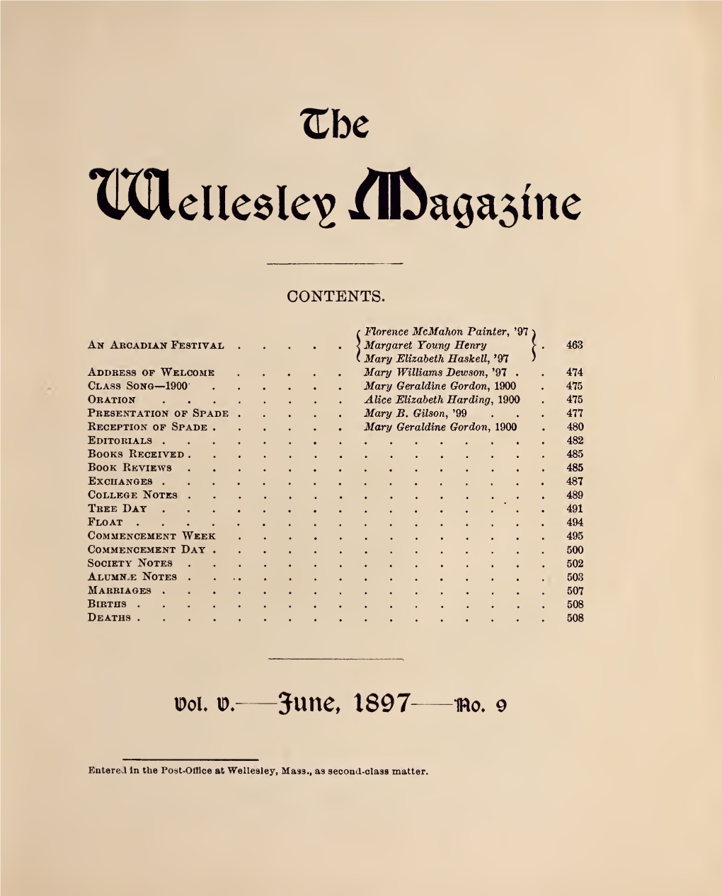 Wellesley Magazine