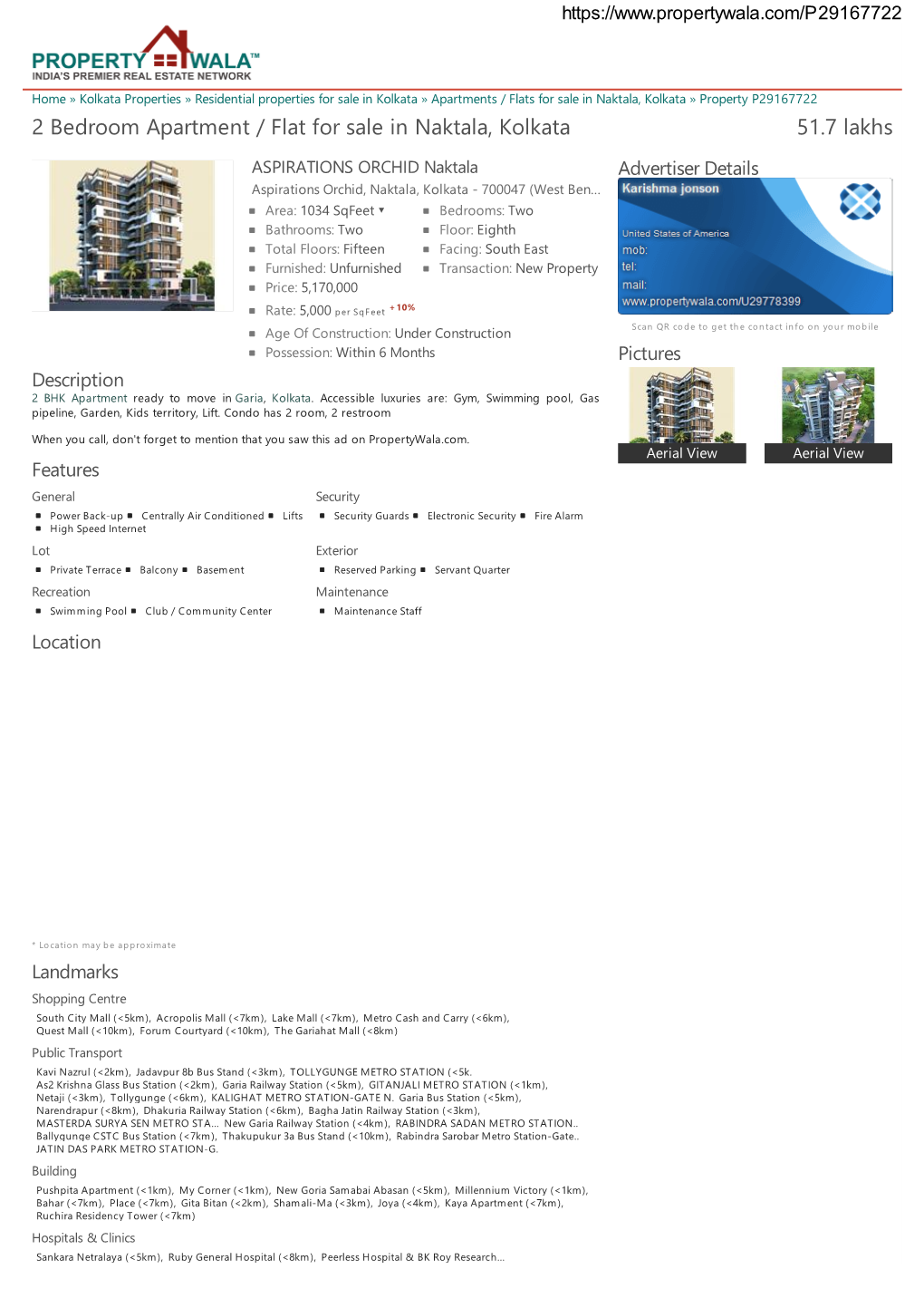 2 Bedroom Apartment / Flat for Sale in Naktala
