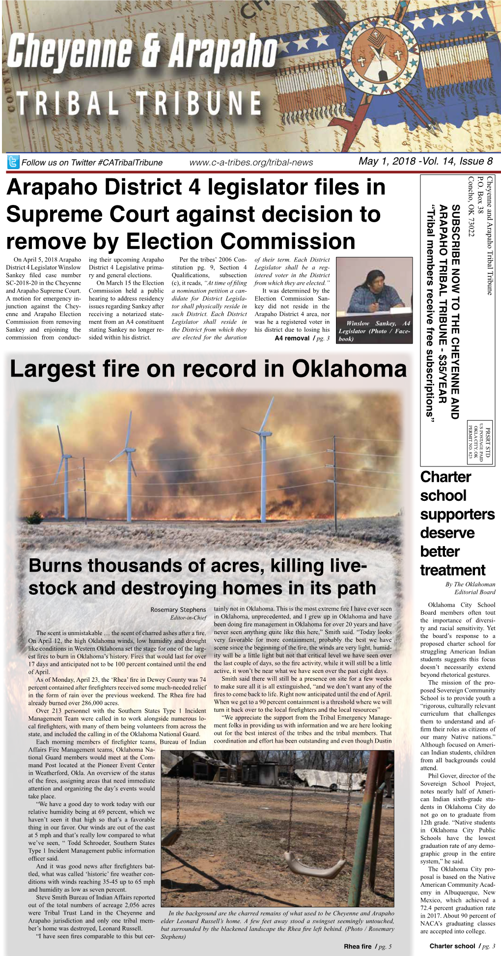 Largest Fire on Record in Oklahoma