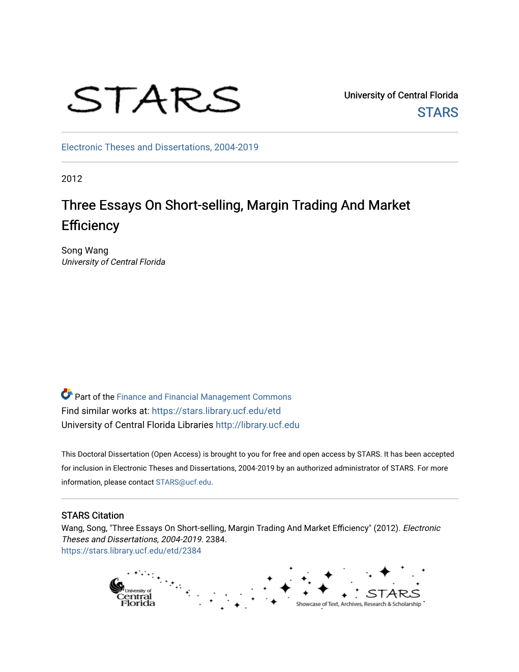 Three Essays on Short-Selling, Margin Trading and Market Efficiency