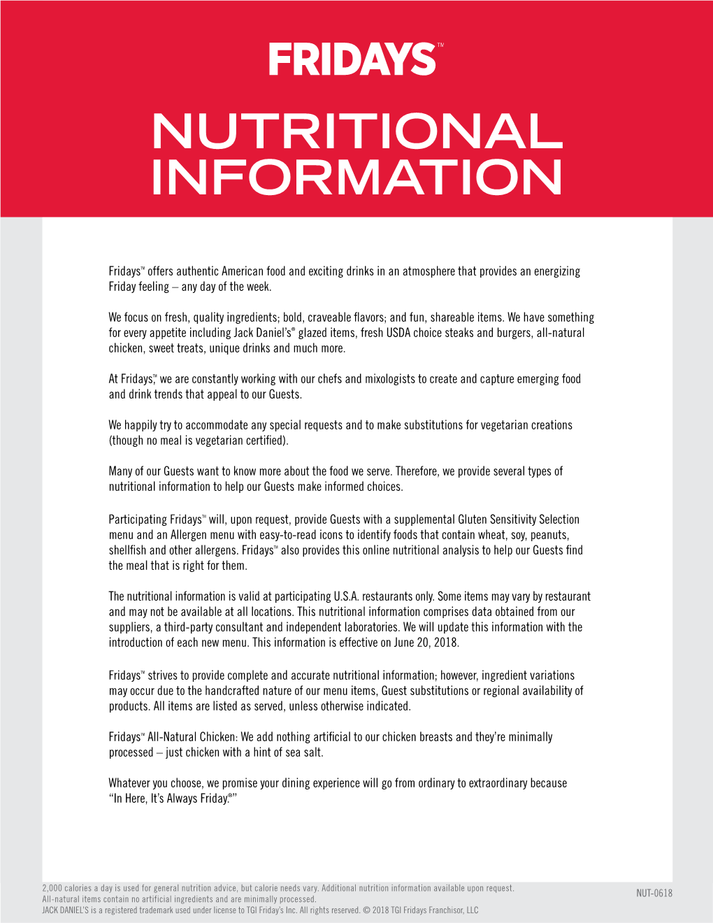 Nutritional Information