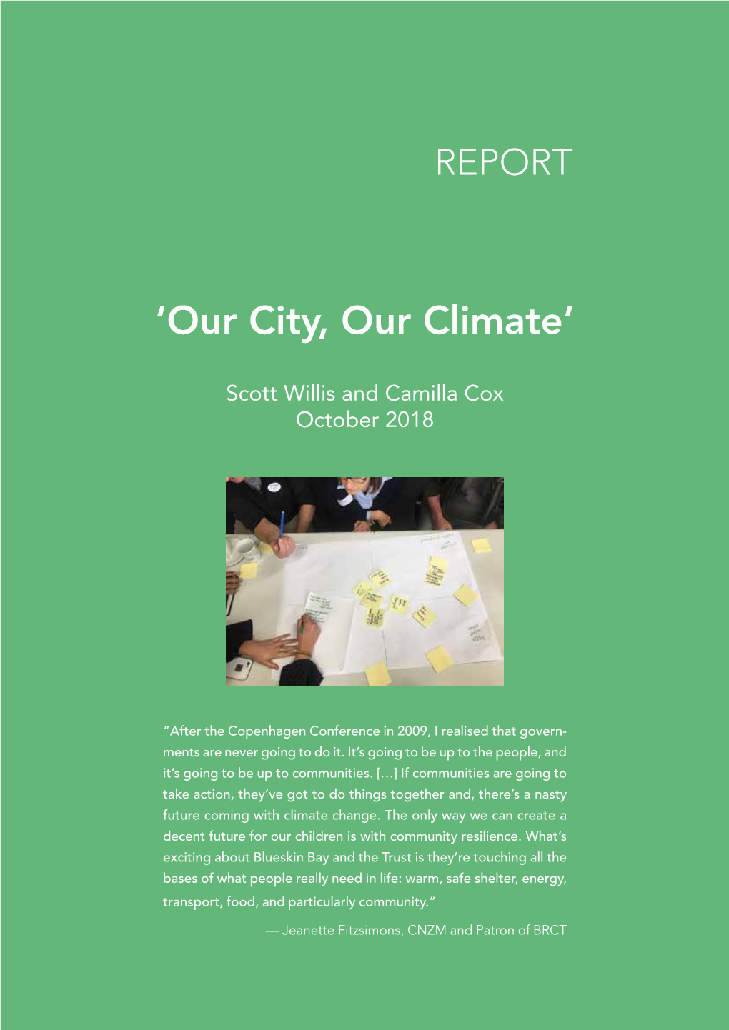 'Our City, Our Climate'