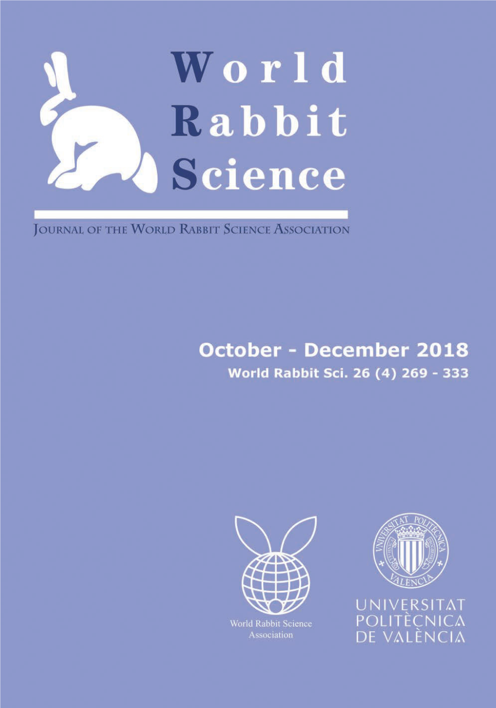 World Rabbit Science Is the O§Cial Journal of the World J.J