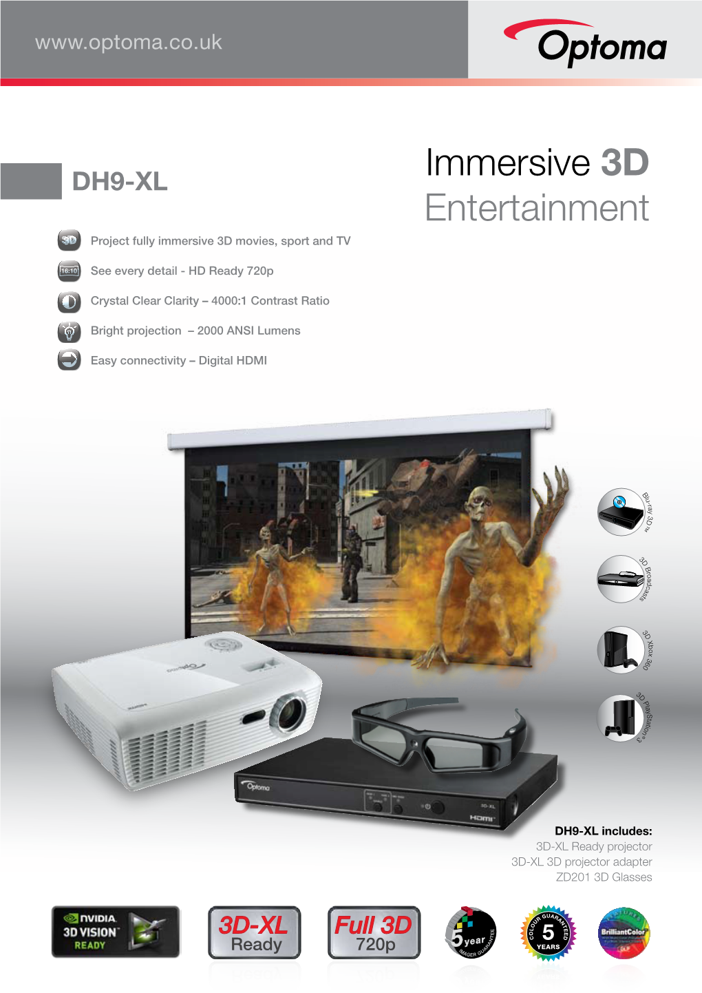 Immersive 3D Entertainment Project Fully Immersive 3D Movies, Sport and TV