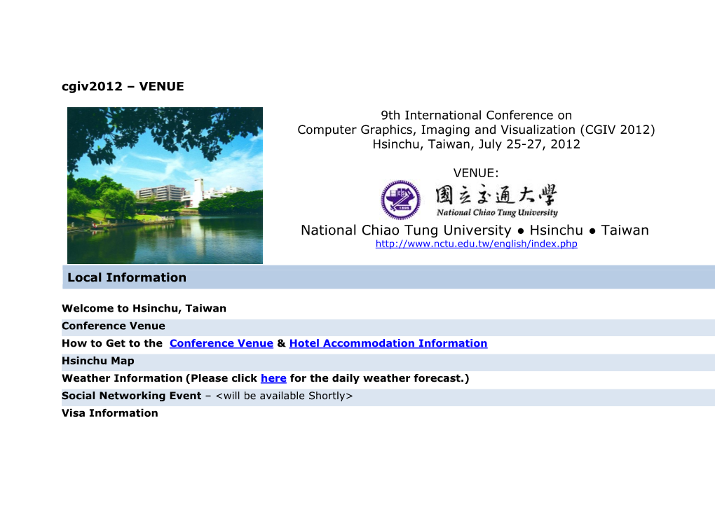 National Chiao Tung University Hsinchu Taiwan