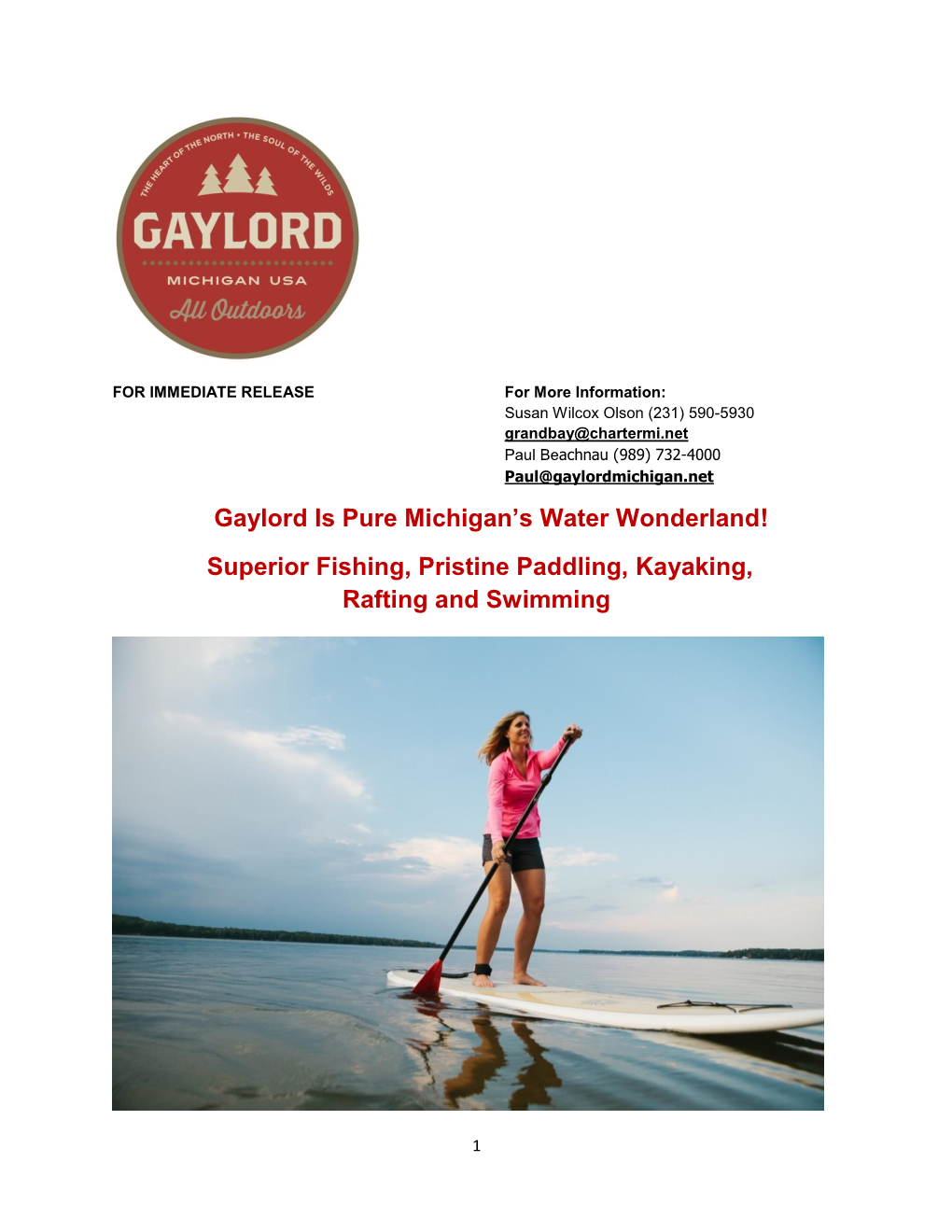 Superior Fishing, Pristine Paddling, Kayaking, Rafting and Swimming