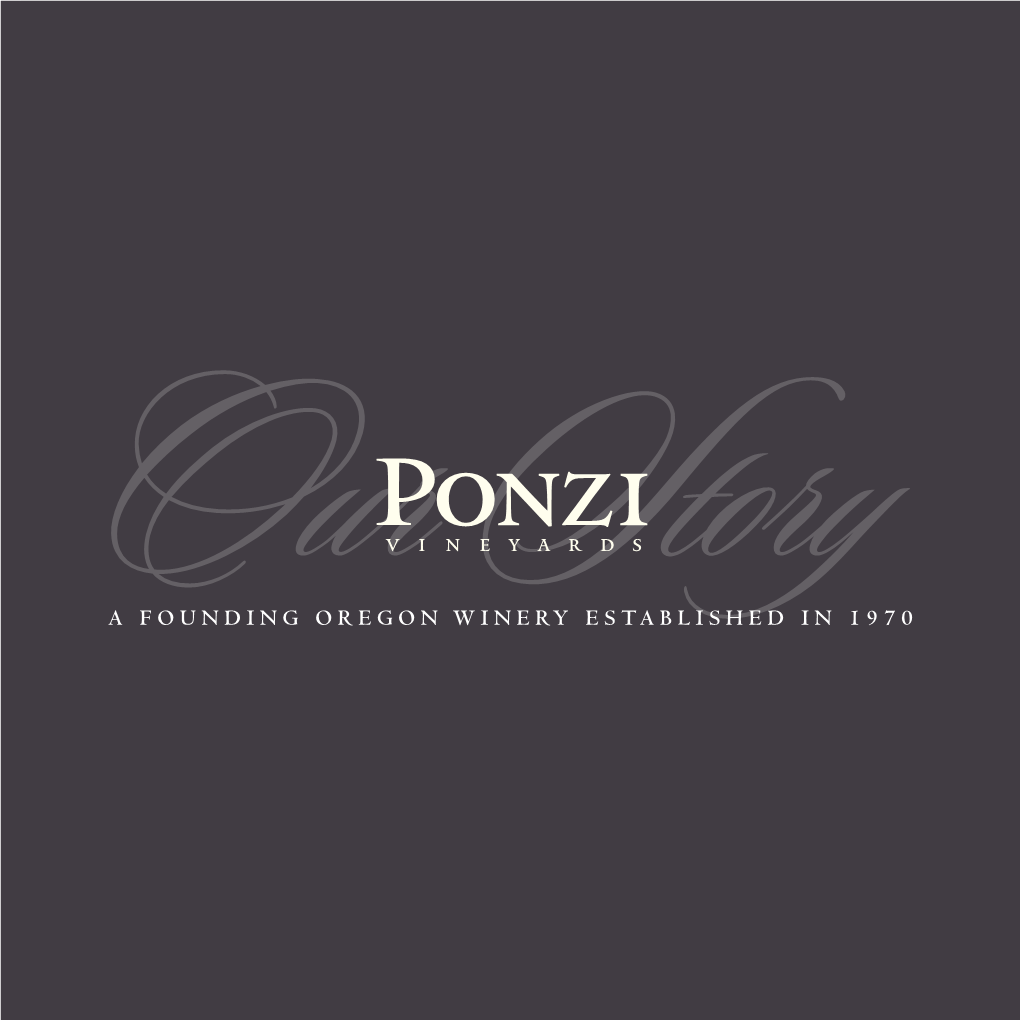 Ponzi Vineyards Storybook