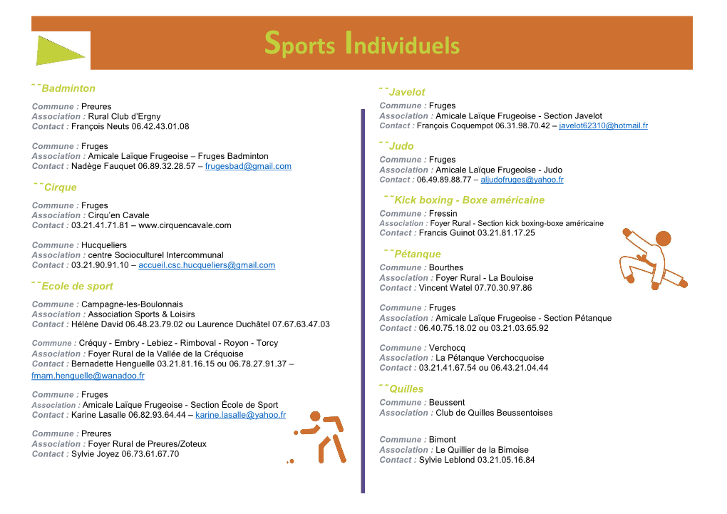 Sports Individuels