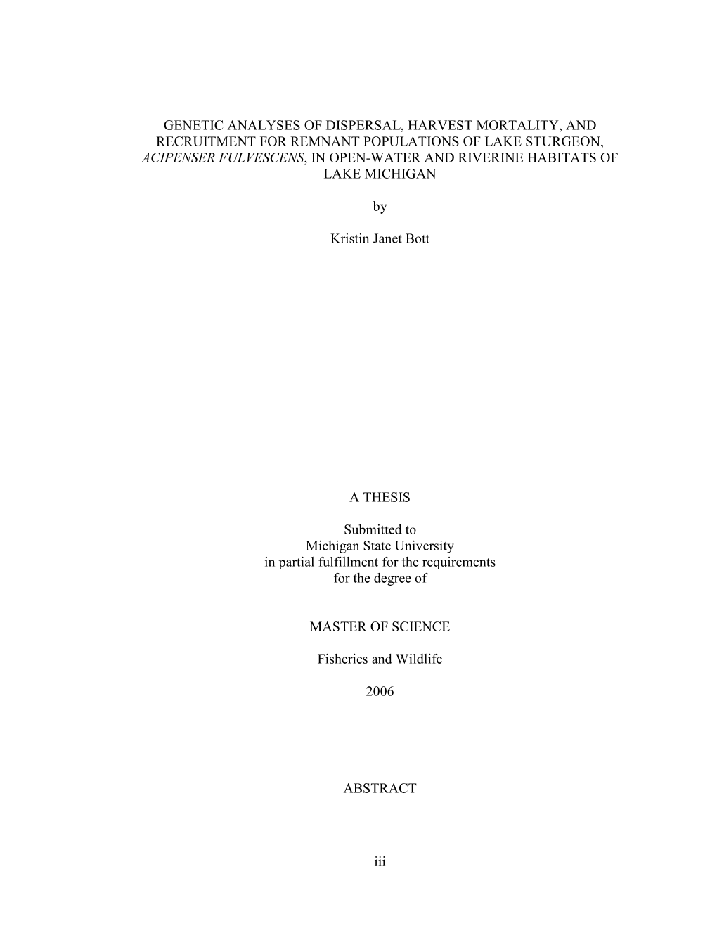 Chapter of the American Fisheries Society, and the Great Lakes Fishery Trust