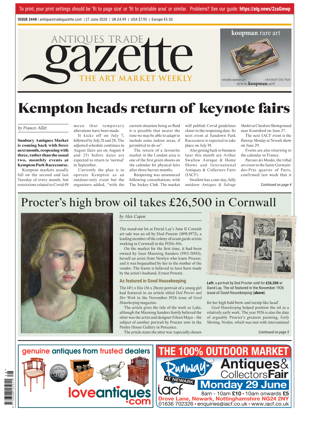 Kempton Heads Return of Keynote Fairs