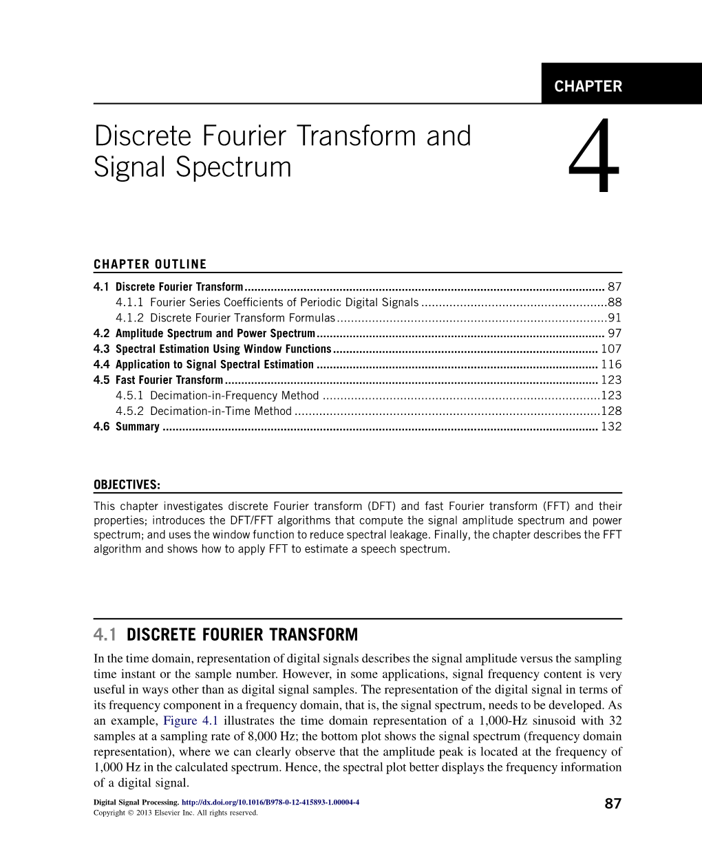 Discrete Fourier Transform and Signal Spectrum 4