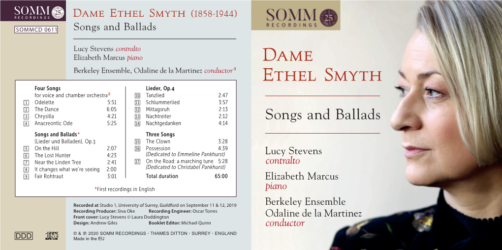 Dame Ethel Smyth (1858-1944)