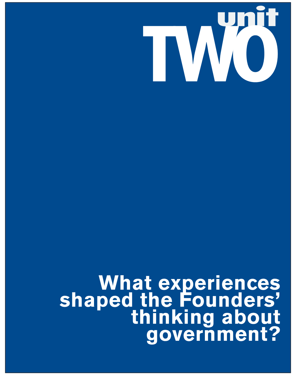 What Experiences Shaped the Founders' Thinking About