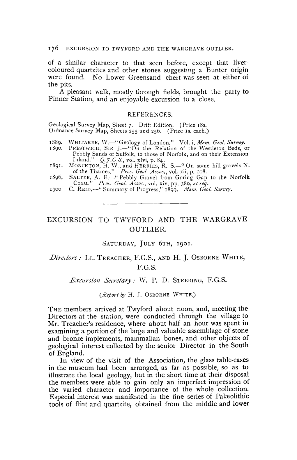 Excursion to Twyford and the Wargrave Outlier