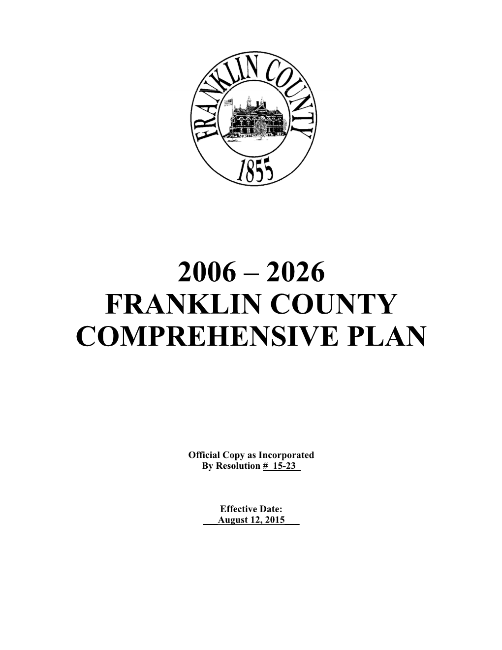 2006 – 2026 Franklin County Comprehensive Plan