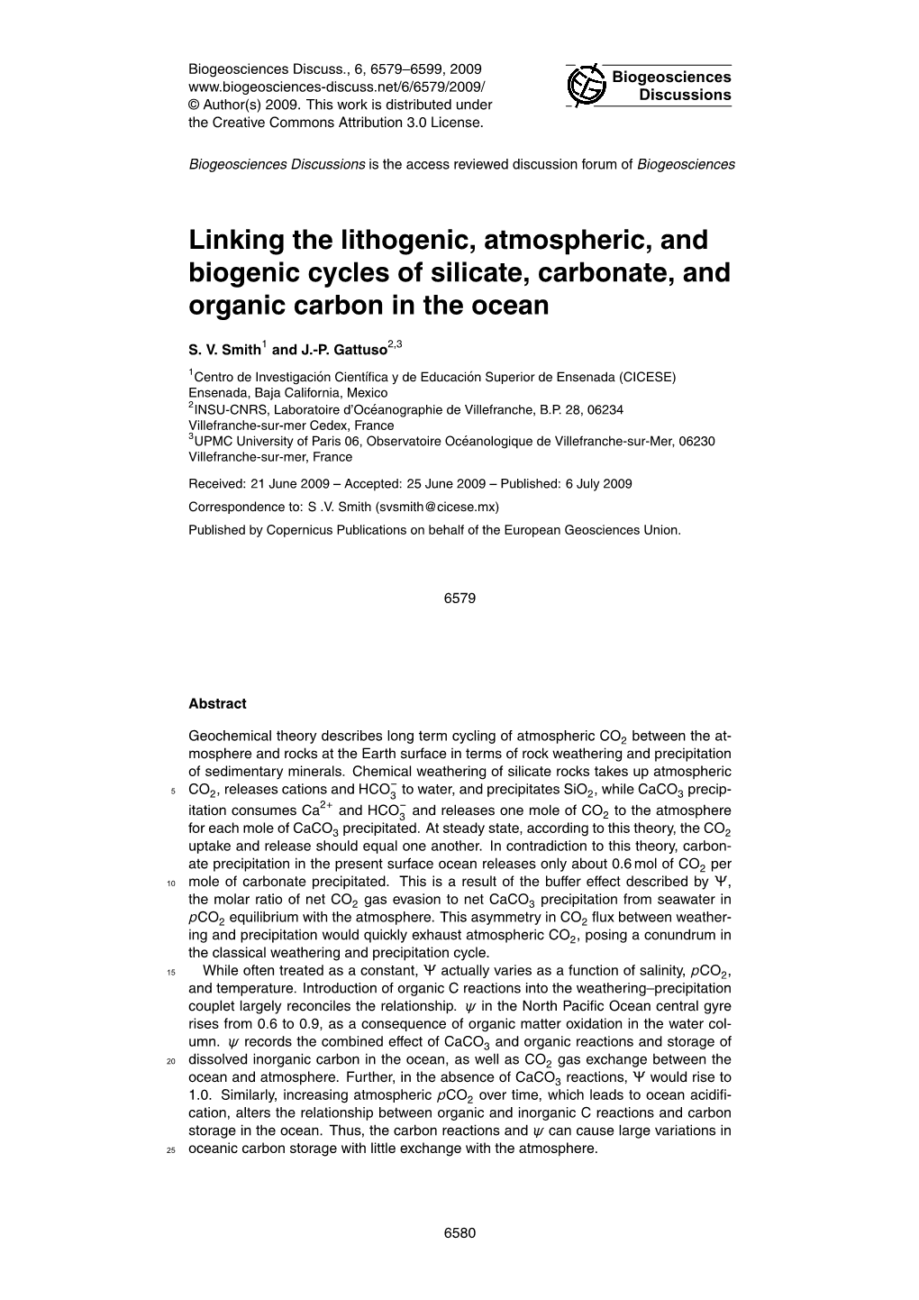 Linking the Lithogenic, Atmospheric, and Biogenic Cycles of Silicate, Carbonate, and Organic Carbon in the Ocean