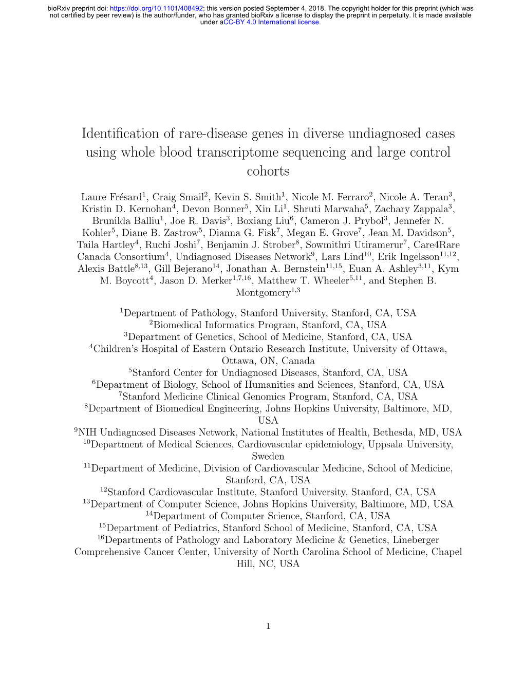 Identification of Rare-Disease Genes in Diverse Undiagnosed Cases Using