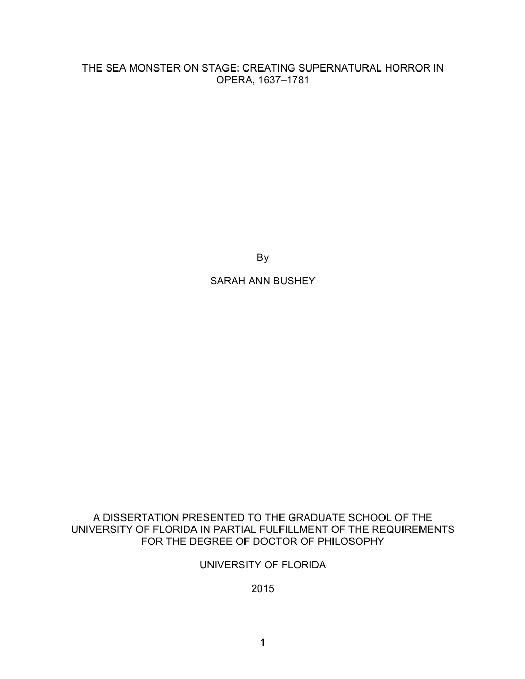 University of Florida Thesis Or Dissertation Formatting