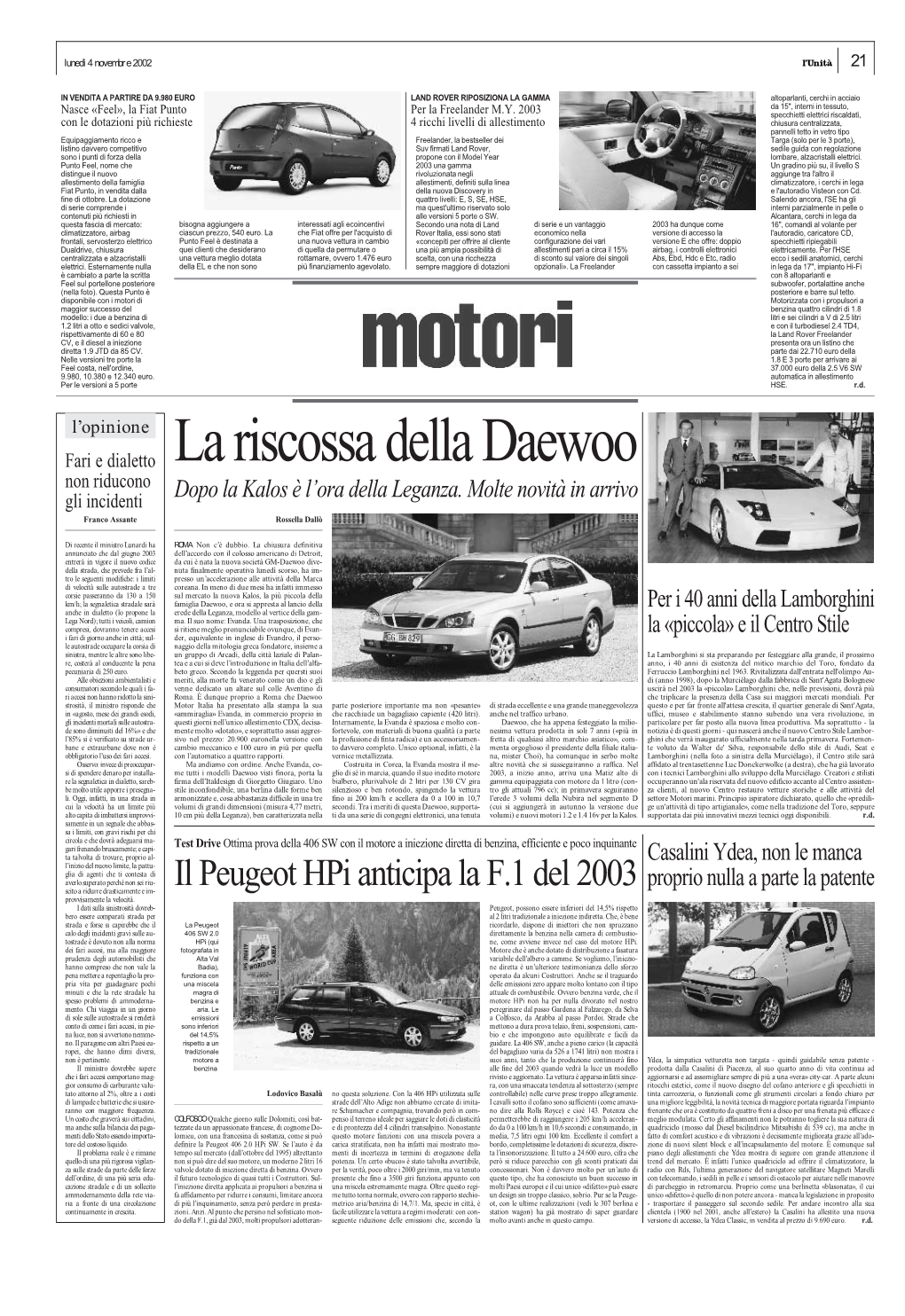 Il Peugeot Hpi Anticipa La F.1 Del 2003 Proprio Nulla a Parte La Patente Scito a Ridurre Drasticamente E Im- Provvisamente La Velocità