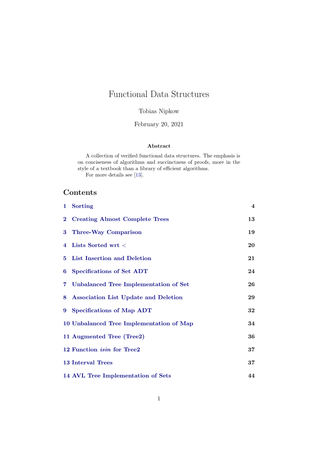 Functional Data Structures