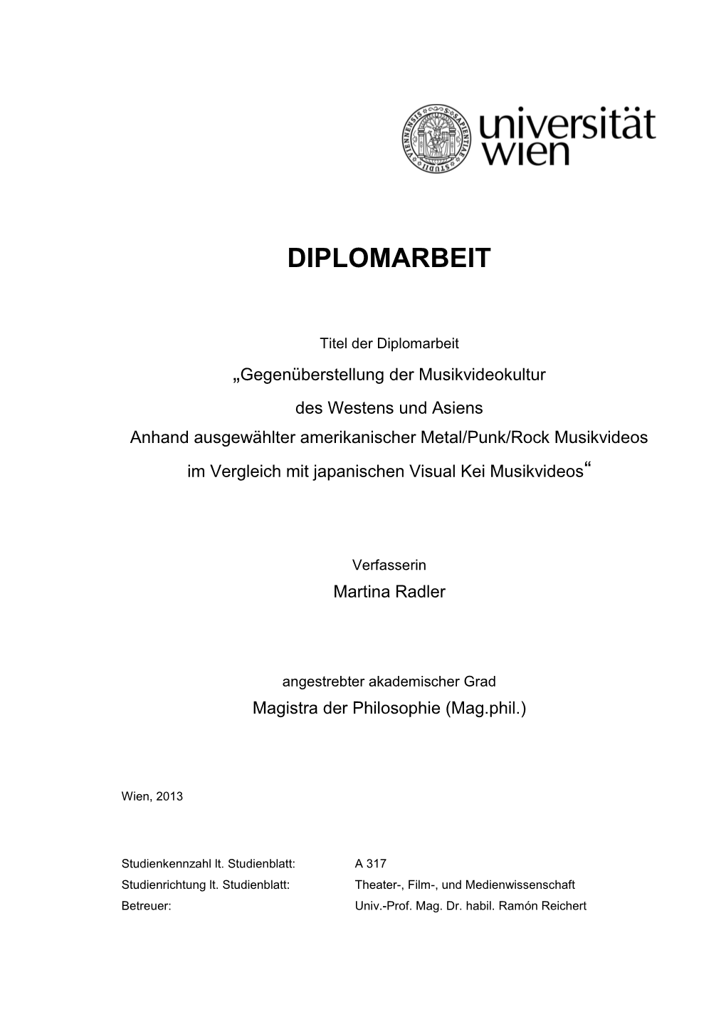 Diplomarbeit