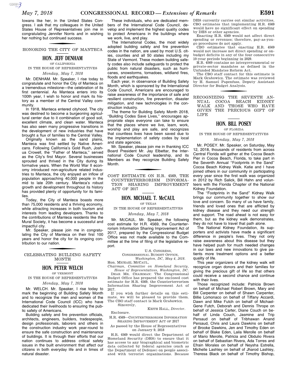 CONGRESSIONAL RECORD— Extensions of Remarks E591 HON