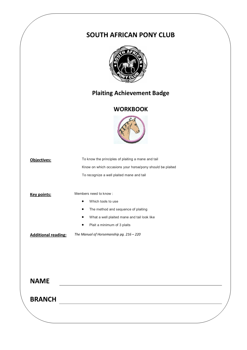 Plaiting Workbook.Pdf