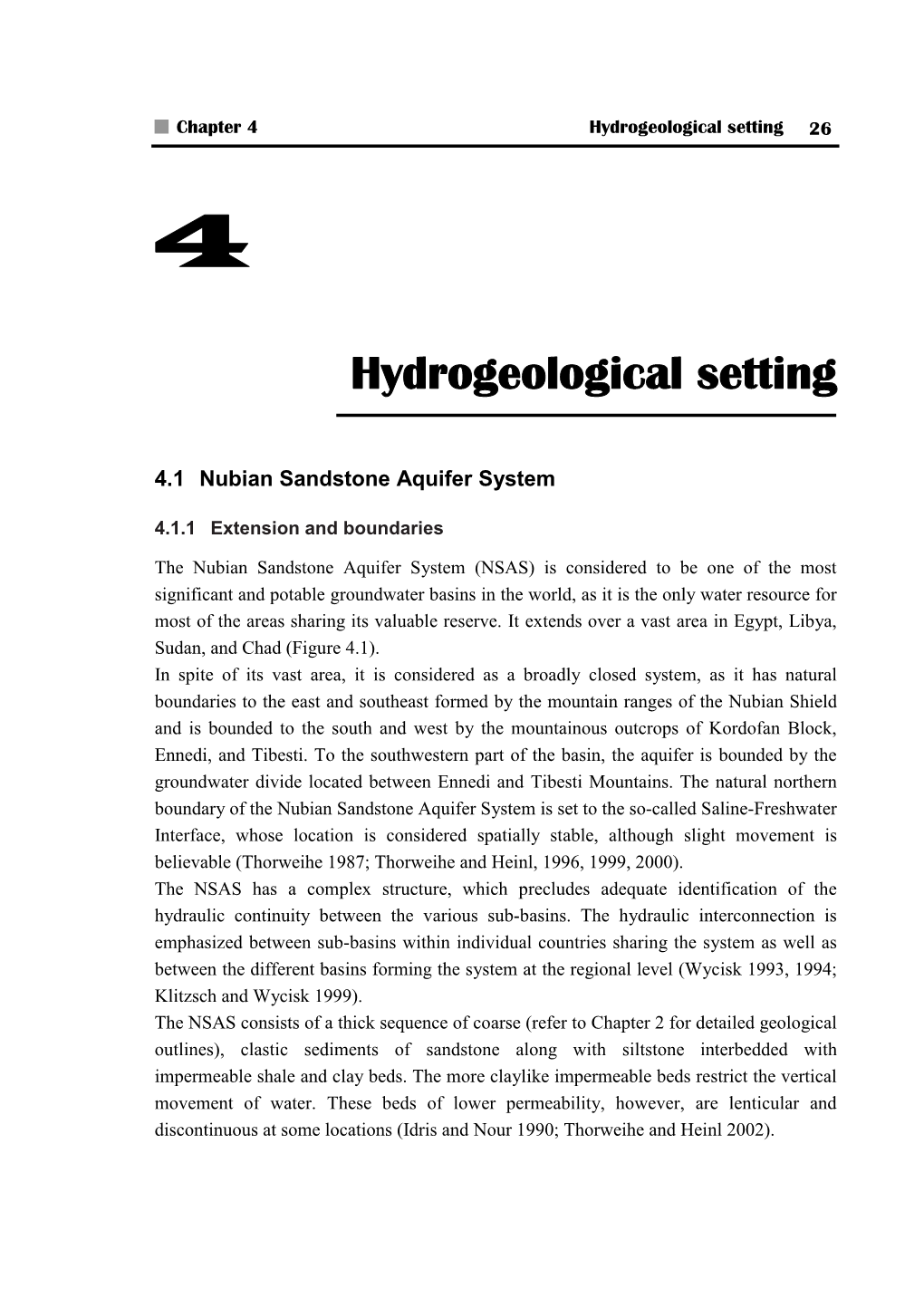 Hydrogeological Setting 26