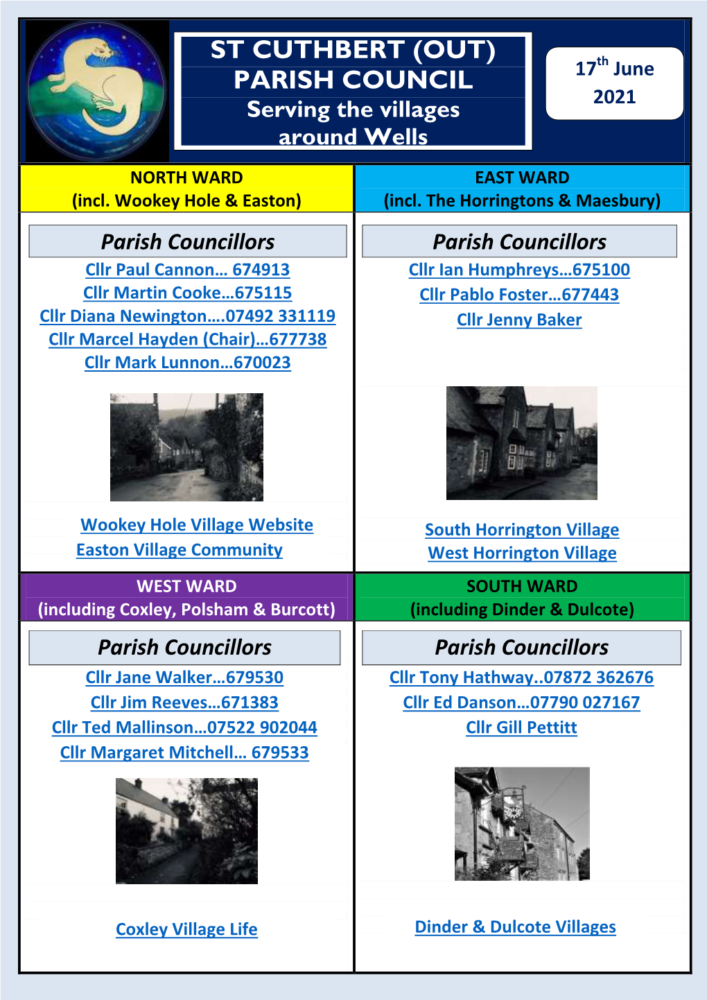 Parish Contact Sheet, 17Th June 2021