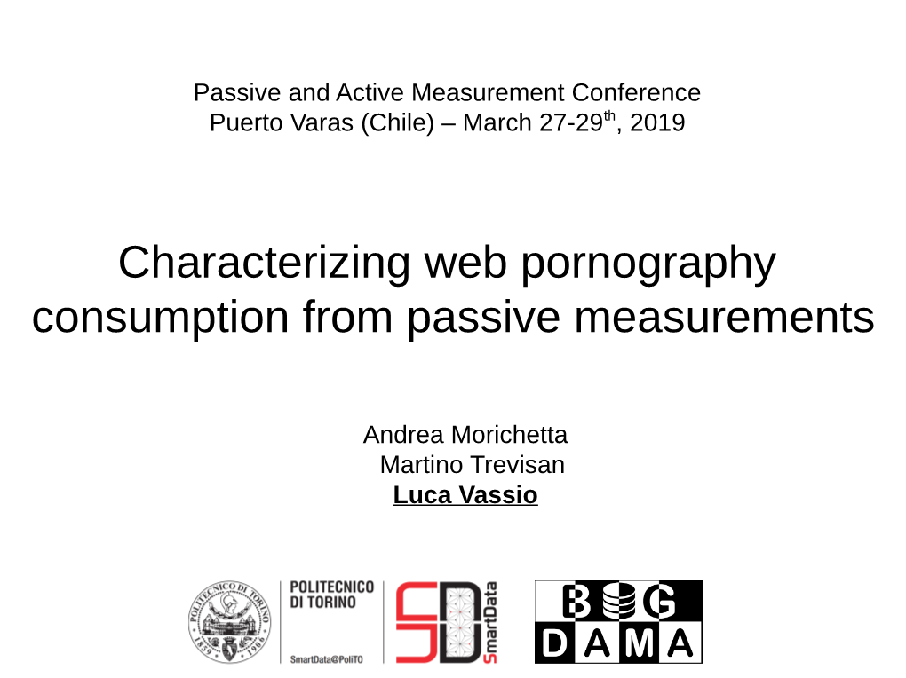 Characterizing Web Pornography Consumption from Passive Measurements