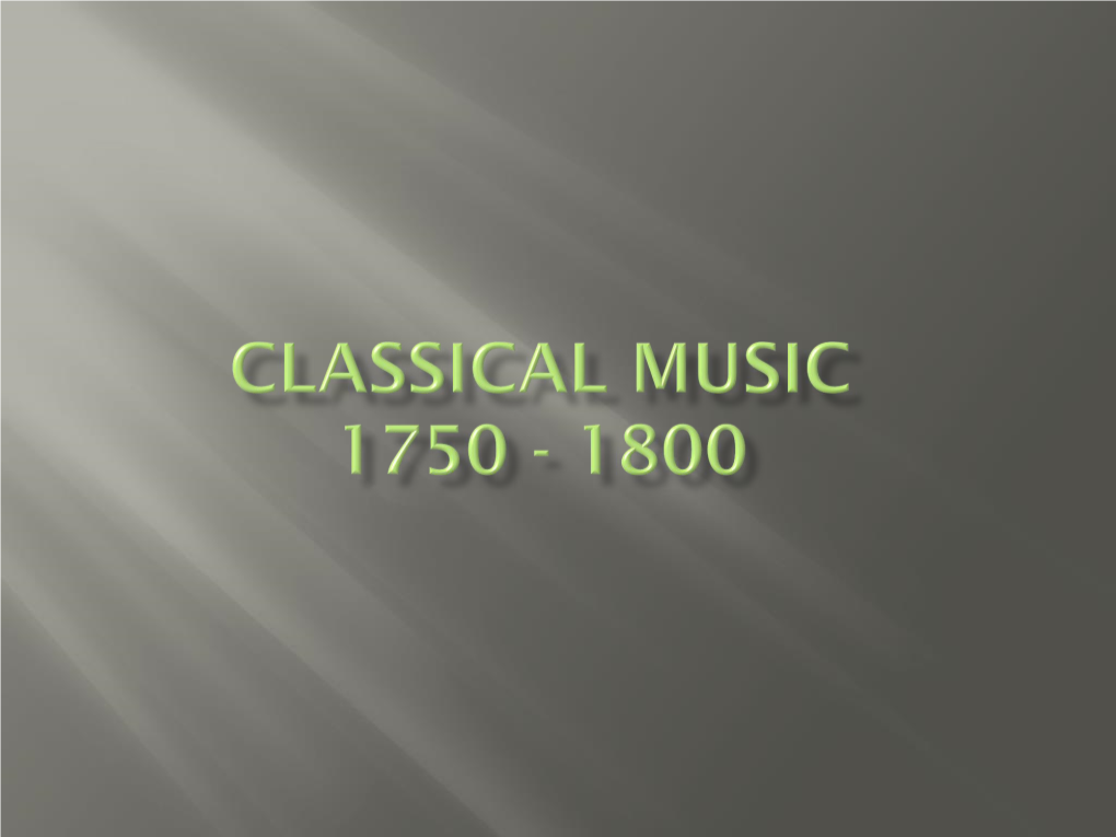 Classical Music