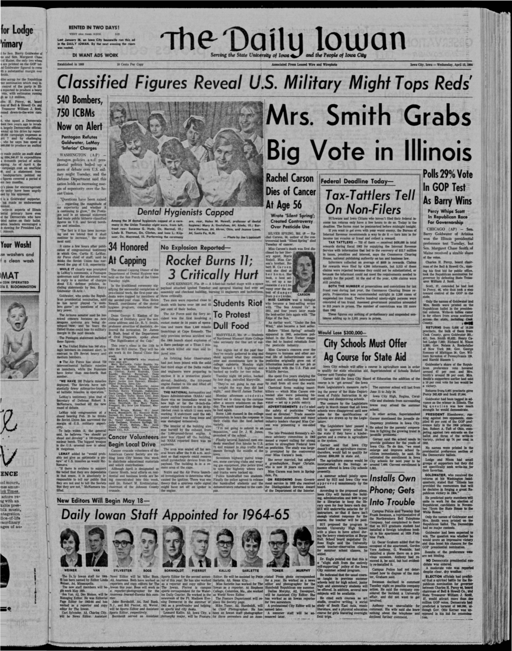 Daily Iowan (Iowa City, Iowa), 1964-04-15
