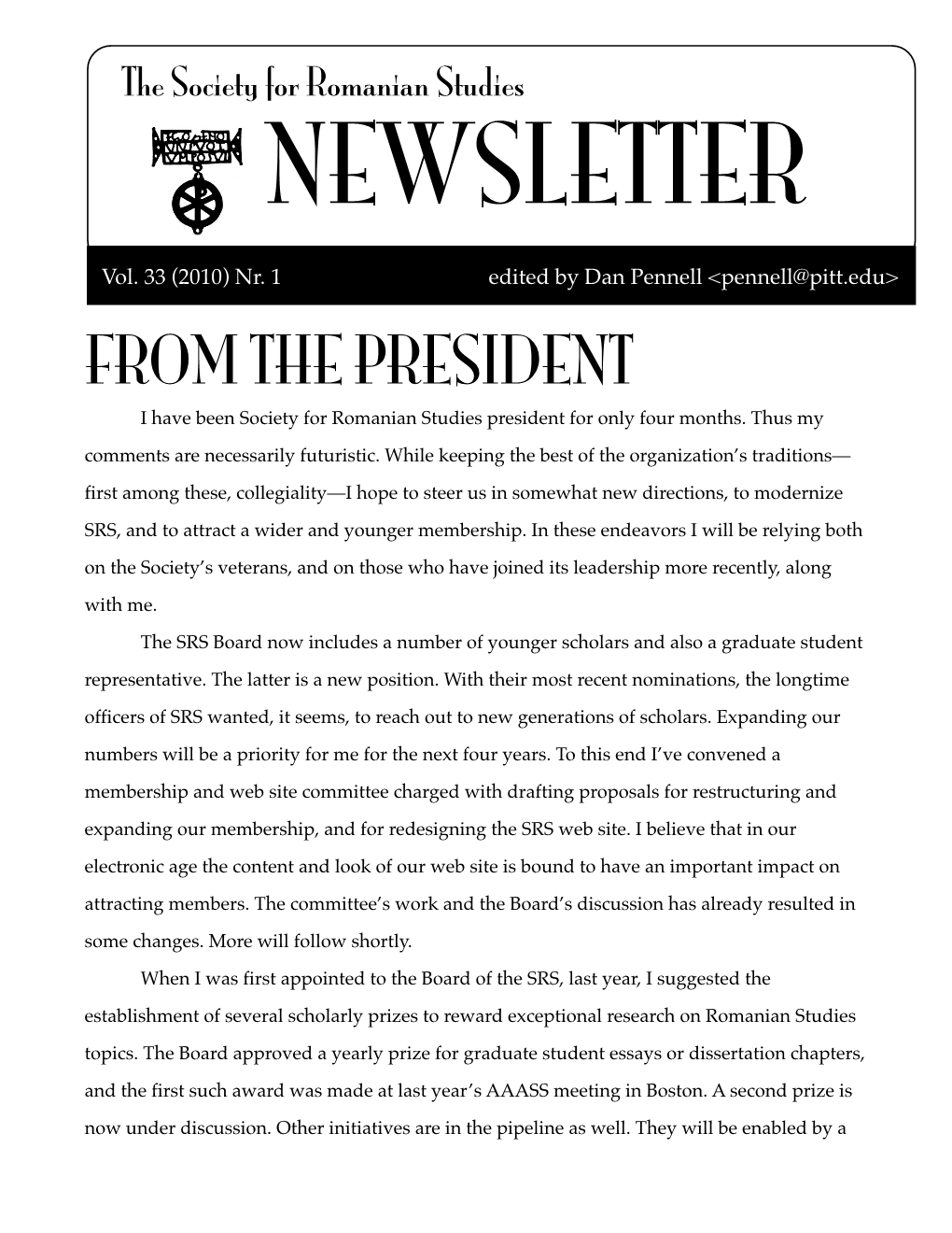 2010 Spring Newsletter