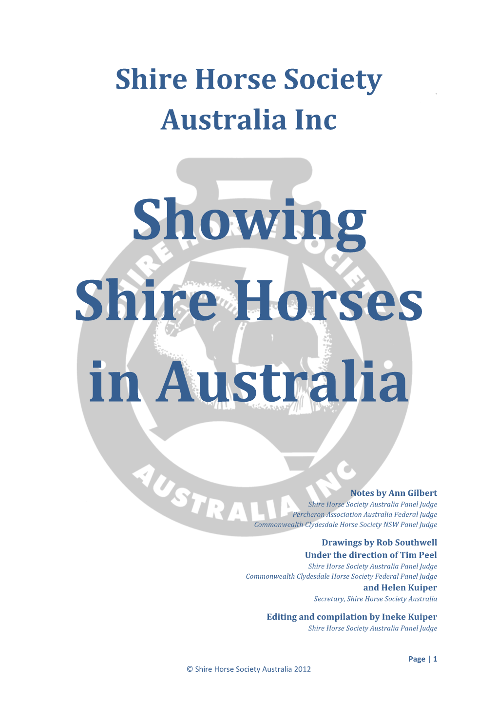 Showing Shire Horses in Australia