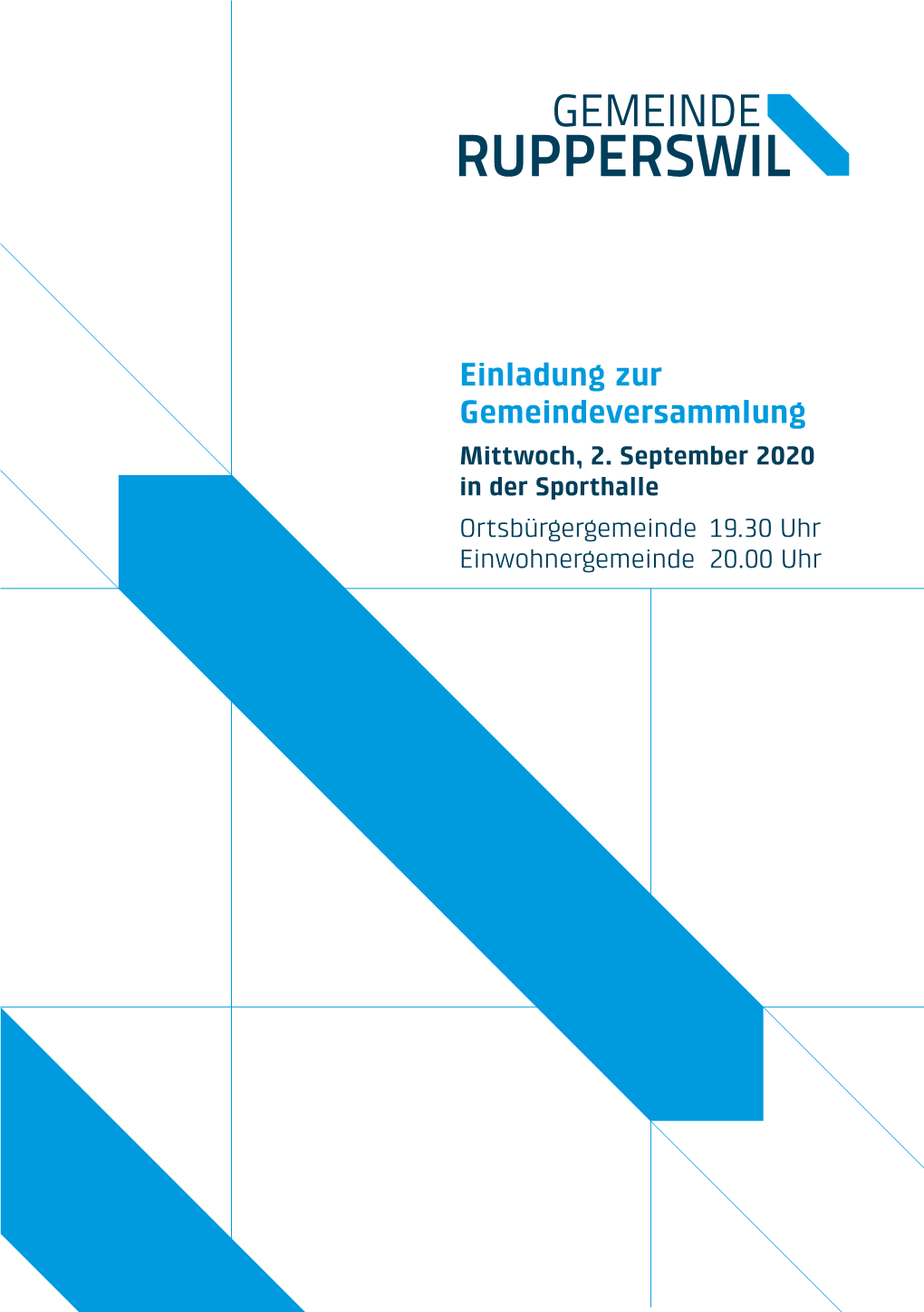 Einladung Zur Gemeindeversammlung Mittwoch, 2