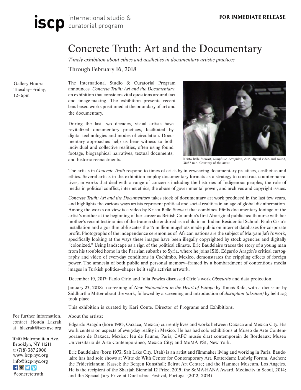 Press Release Concrete Truth Feb