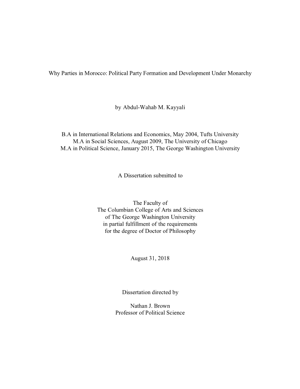 Political Party Formation and Development Under Monarchy By