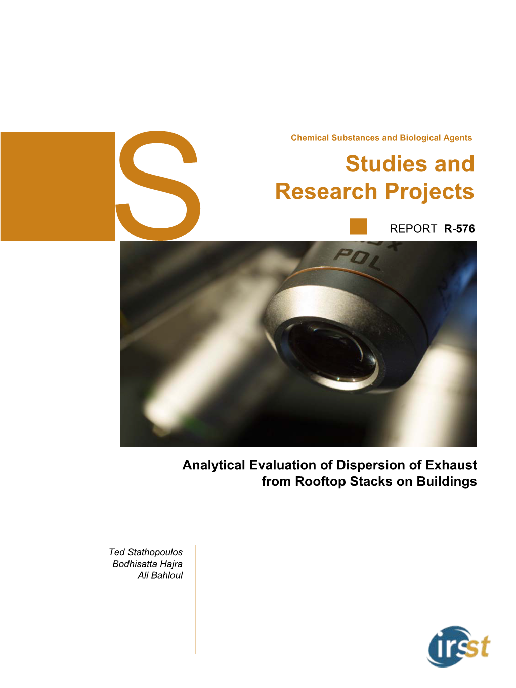 Analytical Evluation of Dispersion of Exhaust from Rooftop Stacks on Buildings