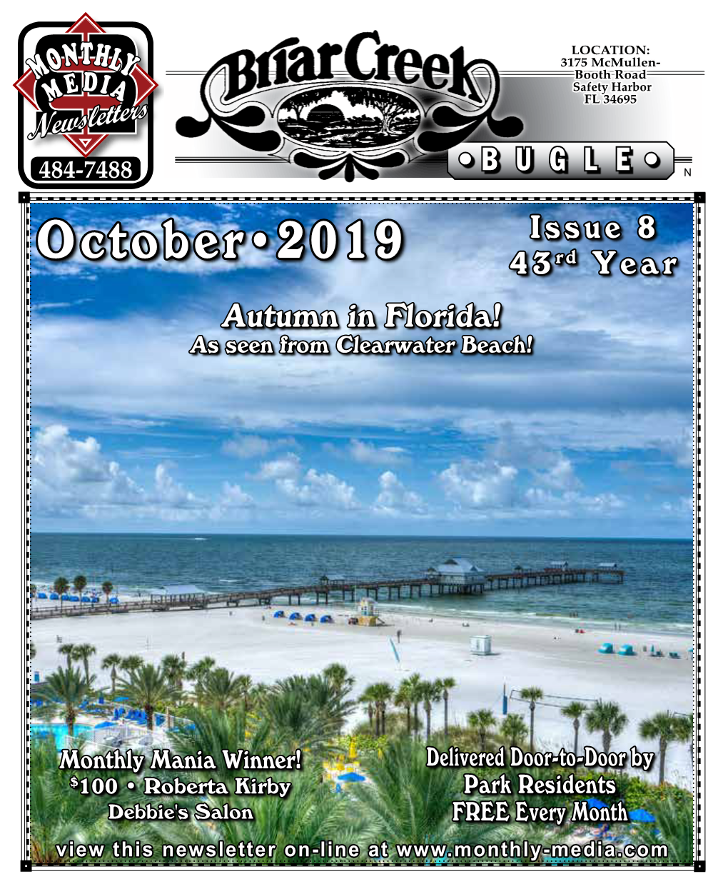 Octoberï2019 43Rd Year Autumn in Florida! As Seen from Clearwater Beach!