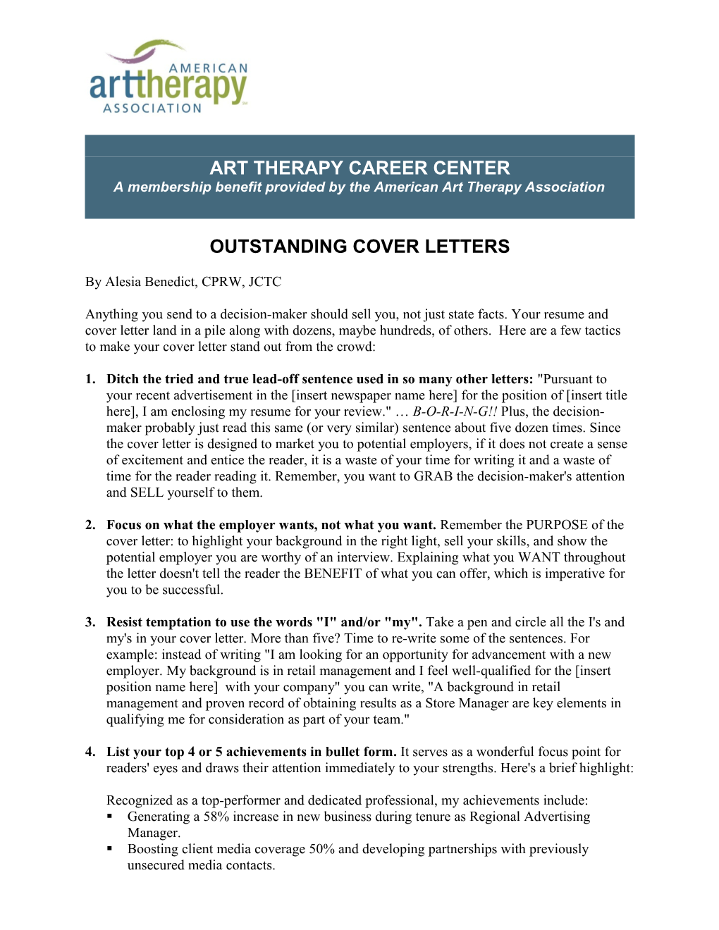 Art Therapy Career Center